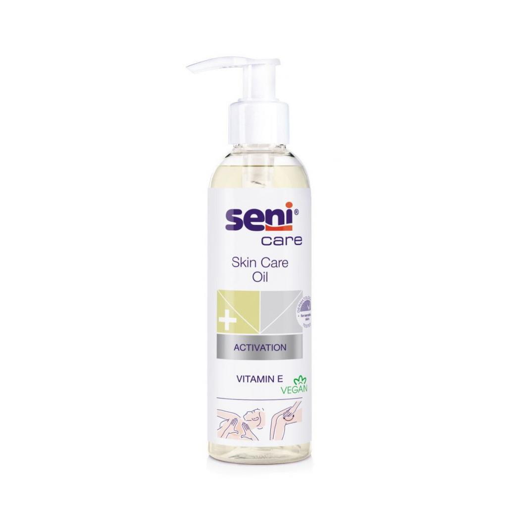 Aliejus kasdienei sausos ir jautrios odos priežiūrai ir masažui Seni Care, 200 ml